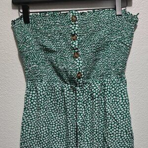 Floral Strapless Jumpsuit - Angashion - M